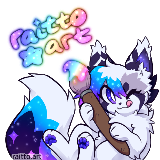 rainbow paintbrush raiko